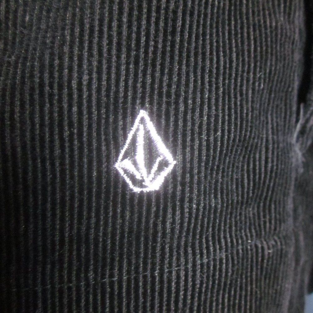 Volcom Womens Size Xs Black Button Front Collared… - image 5